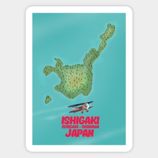 Ishigaki Japan map Sticker